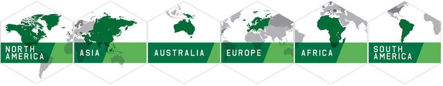 AGI partners with customers across six continents: North America, Asia, Australia, Europe, South America, Africa