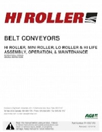 Belt Conveyor - Installation & Operation Manual (European)