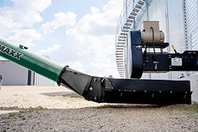 Low-profile intake hopper