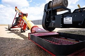 Low-profile intake hopper