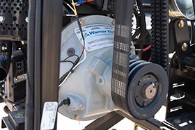 Bell housing electric clutch