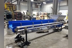 Horizontal Conveyor with Accumulation Hopper