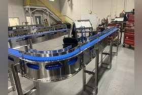 Radius Conveyor with Custom Supports & Guards