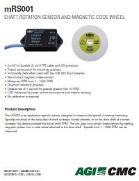 mRS001 Shaft Rotation Sensor Data Sheet