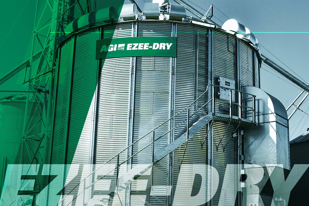 AGI EZEE-DRY is the industry’s first-ever roof-top grain drying system. Image