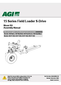 AGI Westfield WCX3 Mover Kit for S-Drive Field Loader (1500 Series) Assembly Manual