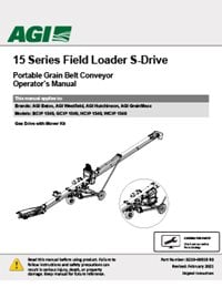 AGI Hutchinson HCX3 S-Drive Field Loader (1500 Series) Operator's Manual