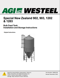 240033 Bulk Feed Tank (Special New Zealand 903, 1202, 1203) Installation Instructions