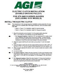 Electric Clutch – Installation