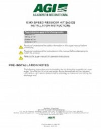 WR EMD Speed Reducer Kit - Installation