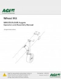 WR & STX Auger Wheel Kit - Assembly & Operation